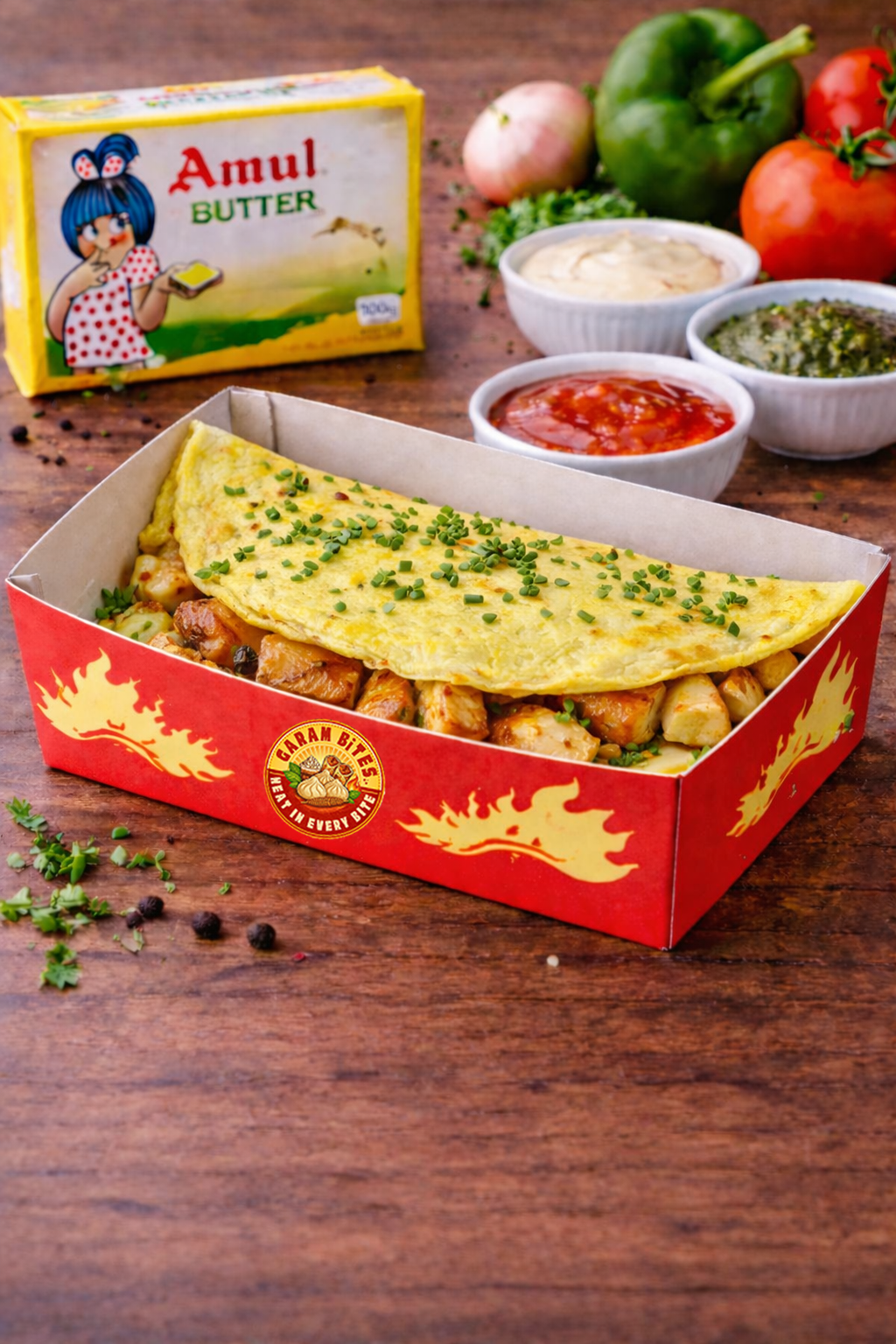 CHICKEN OMELETE
