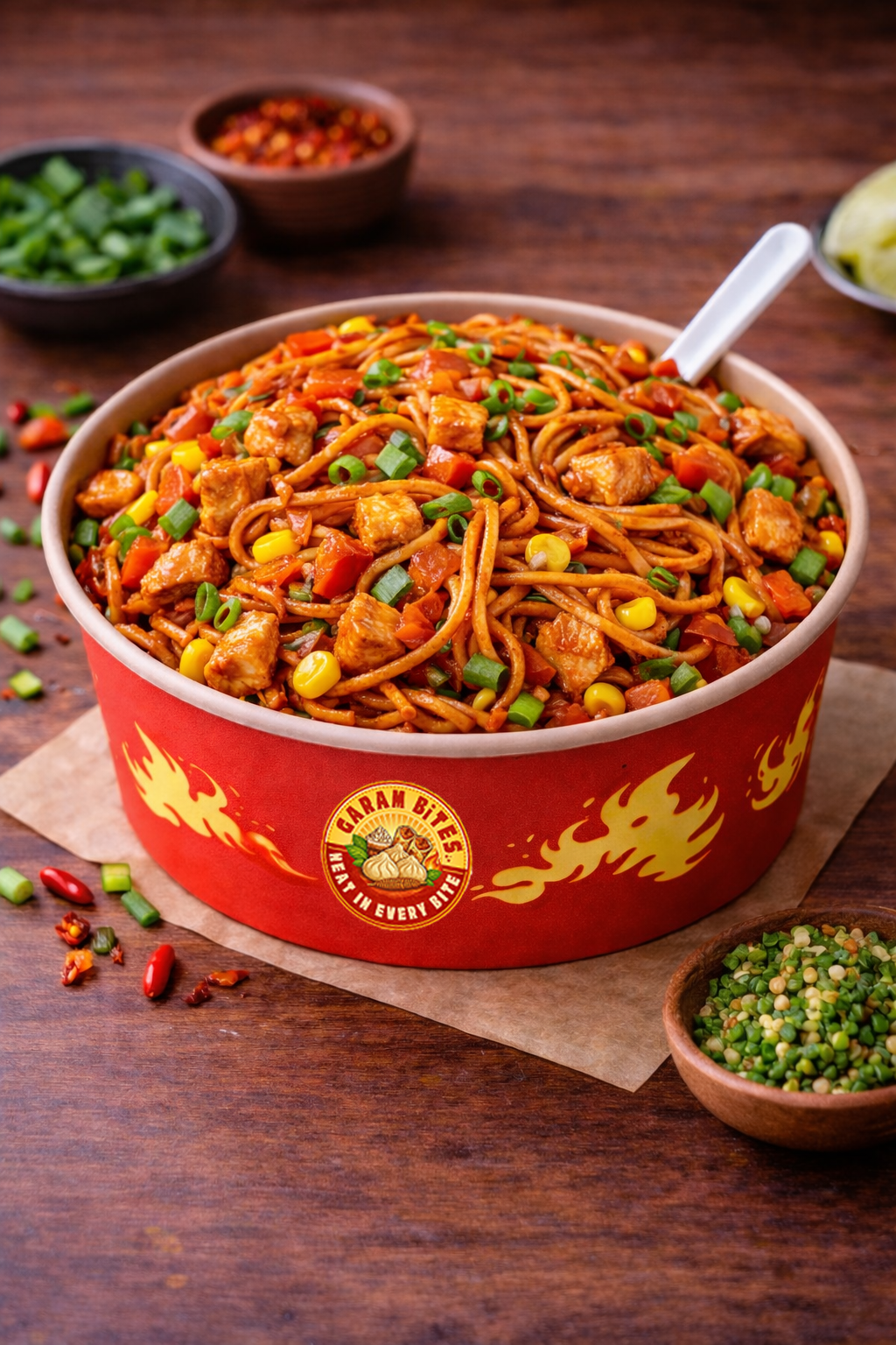 CHICKEN SCHEZWAN NOODLE