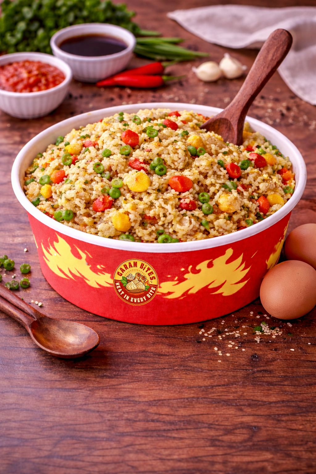 EGG CHILLI GARLIC RICE