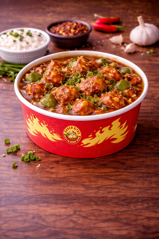 CHICKEN IN HOT GARLIC GRAVY