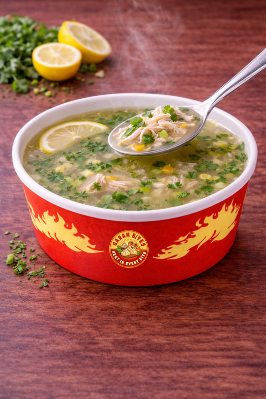 CHICKEN LEMON CORIANDER SOUP